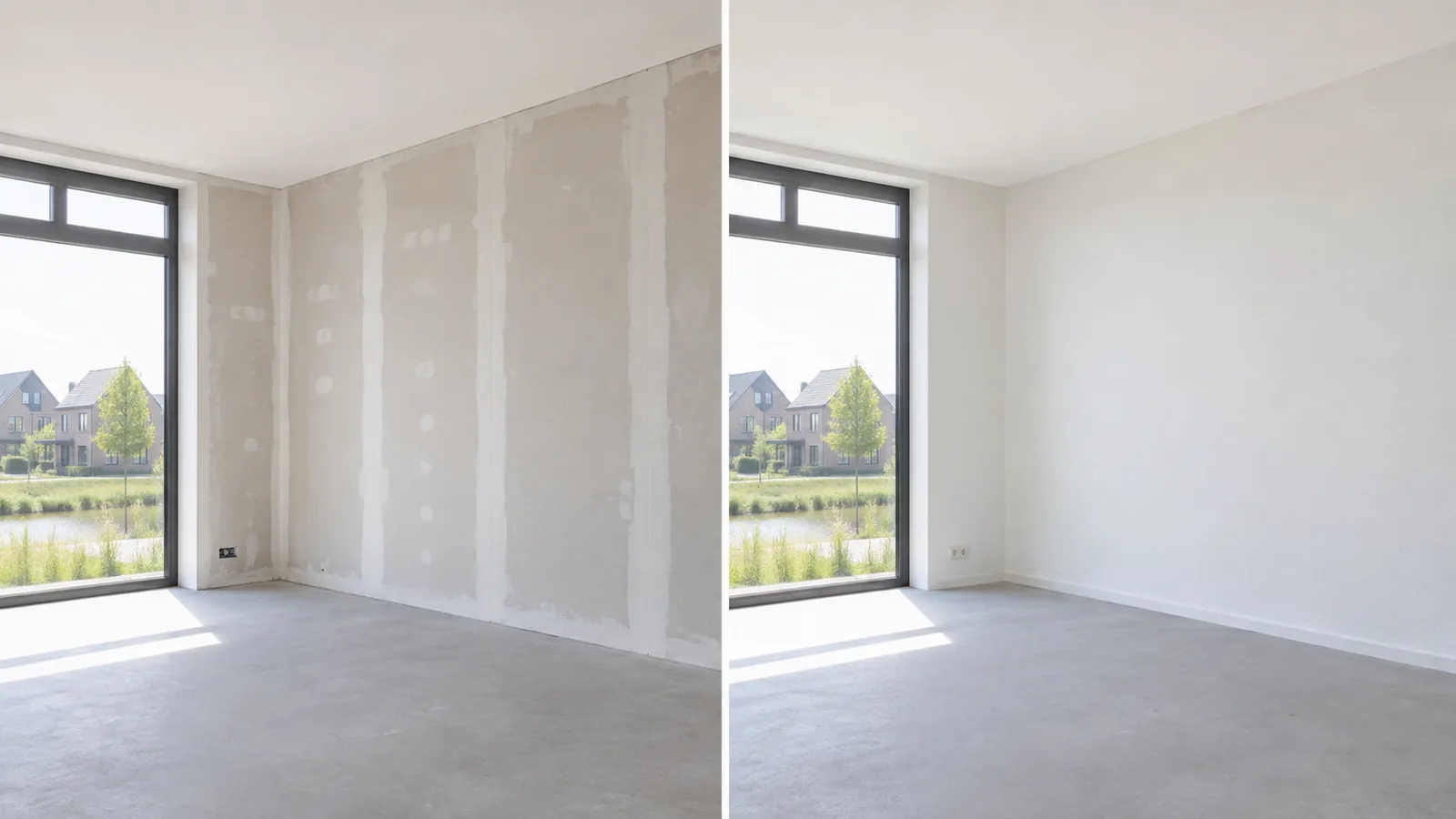 Behangen uitgevoerd door De Zwevende Kwast